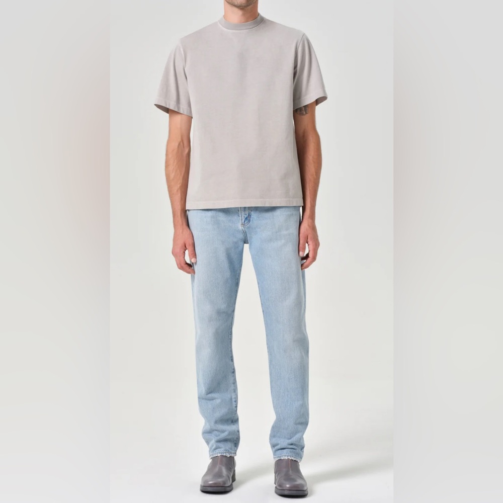 NWT AGOLDE Curtis‎ Jean in Conflict Mid Rise Straight Leg Tapered Ankle Size 36 - Picture 12 of 12